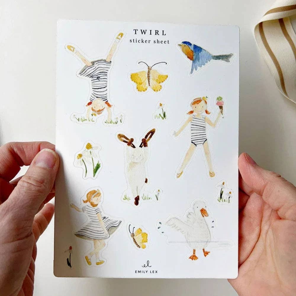emily lex studio - Twirl sticker sheets