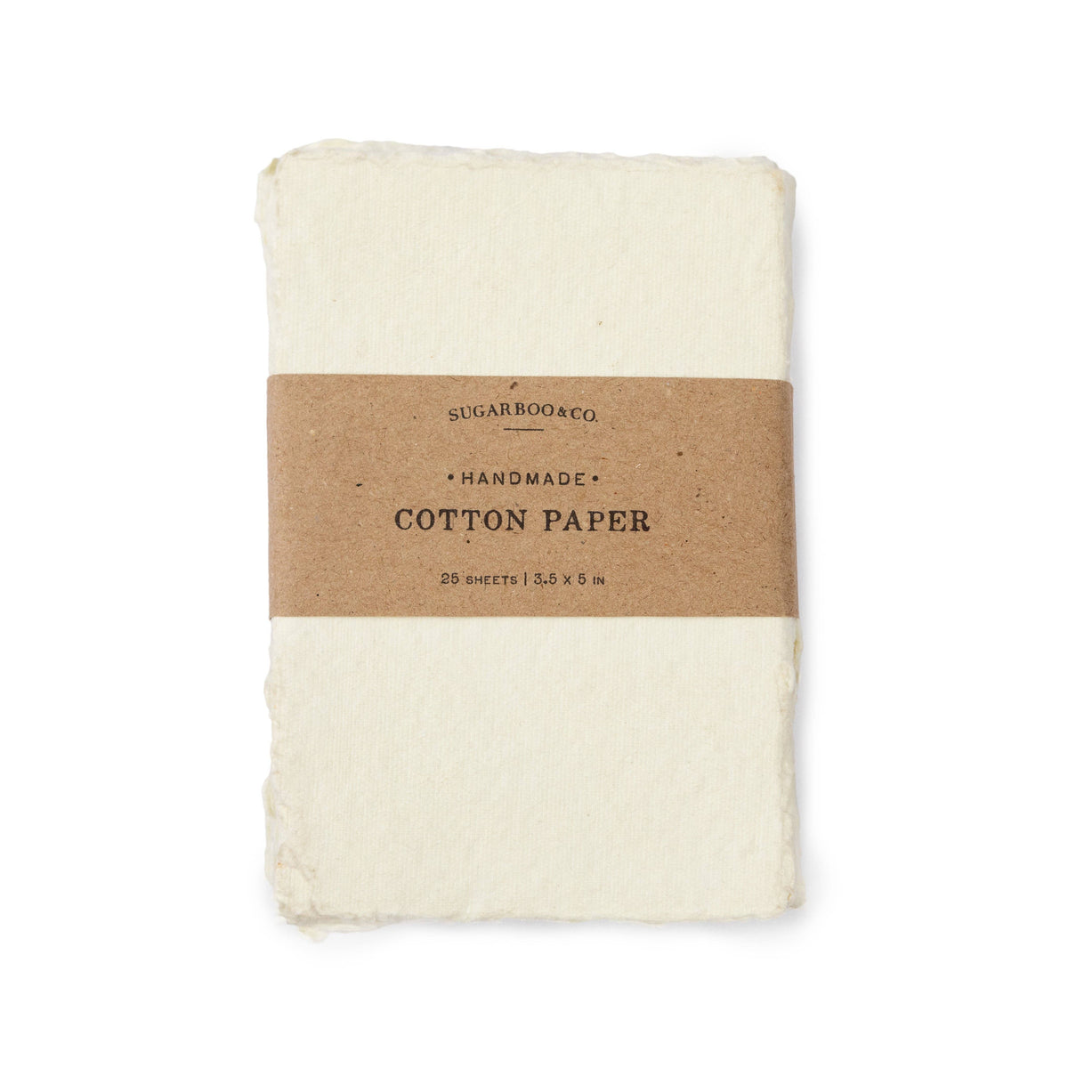Sugarboo & Co - 4"x6" Handmade Cotton Paper Bundle - Cream