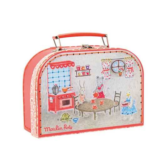 Speedy Monkey - Suitcase - Tea Party Ceramic Set - Moulin Roty