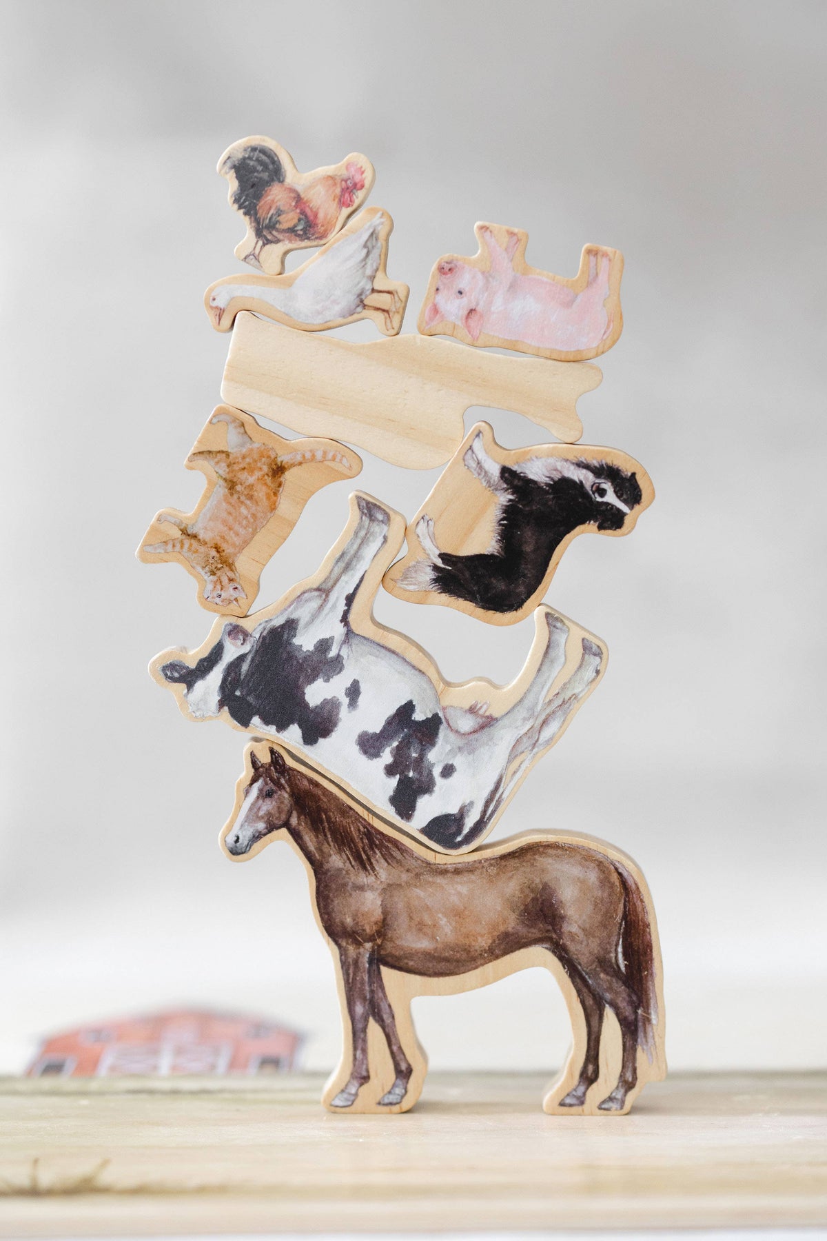 Paige Tate & Co. - Farm Animals Wooden Puzzle: A Tabitha Paige Puzzle