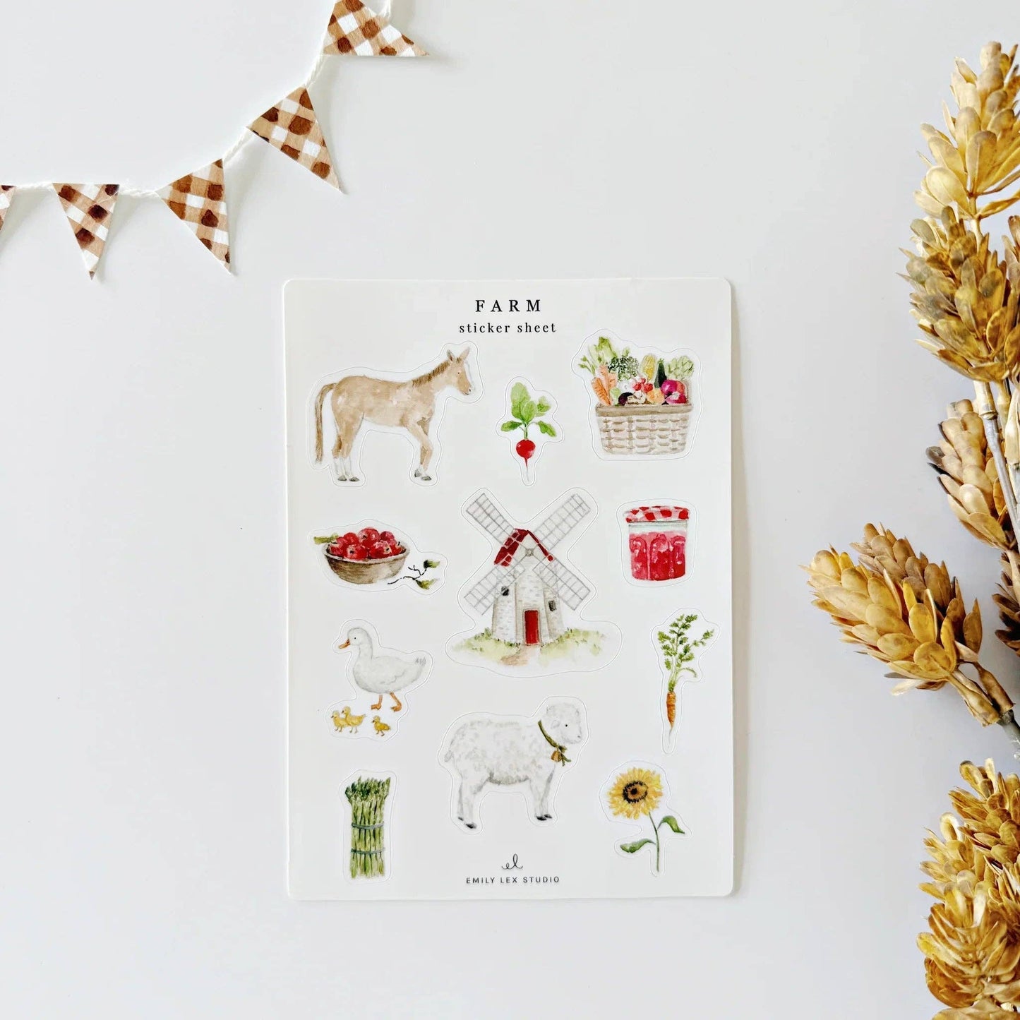 emily lex studio - Farm sticker sheets