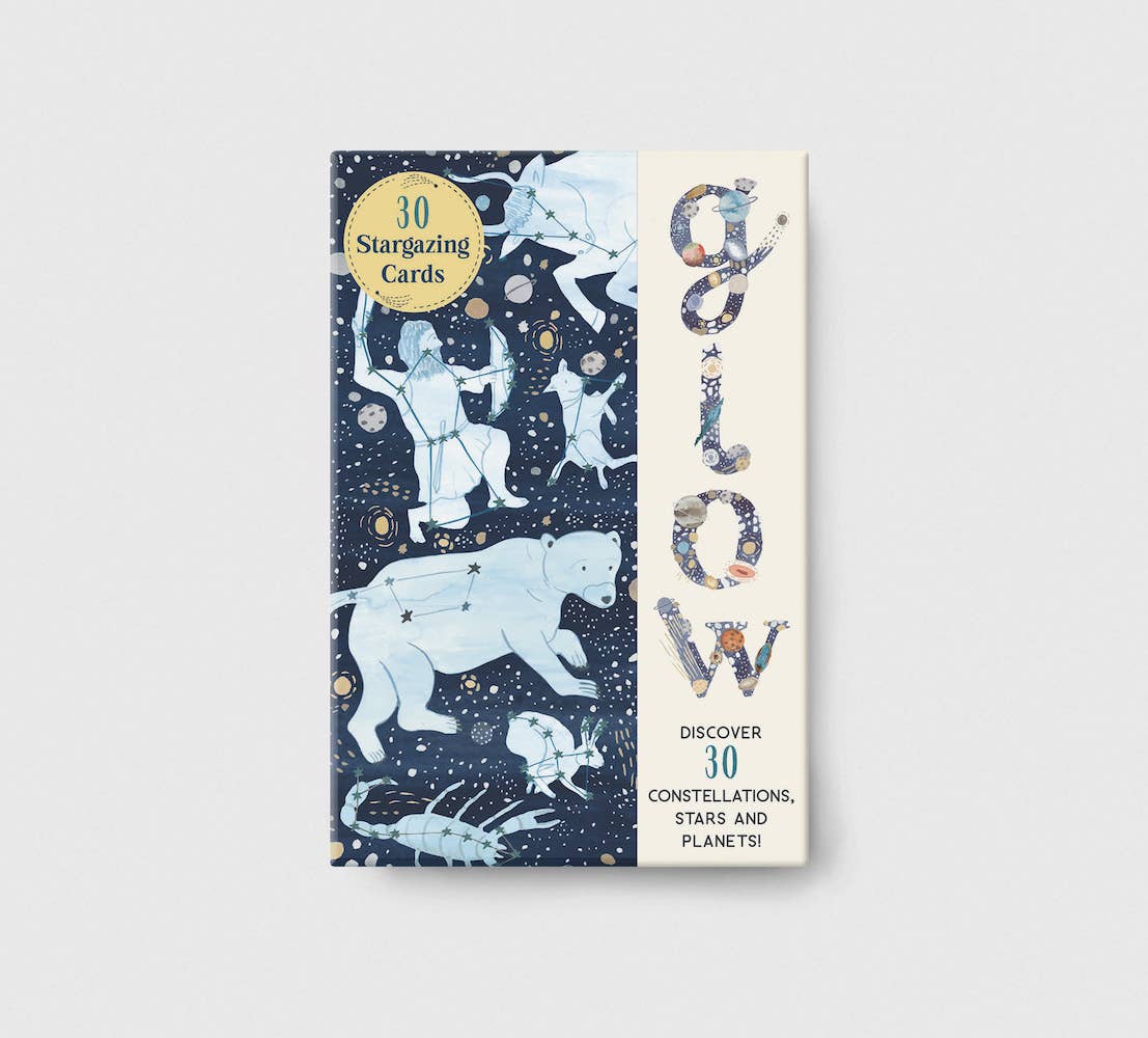 Abrams - Glow 30 Stargazing Cards: Discover 30 Constellations, Stars