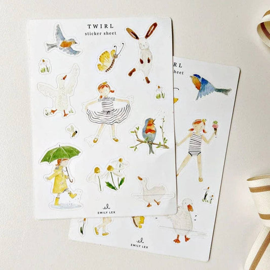 emily lex studio - Twirl sticker sheets