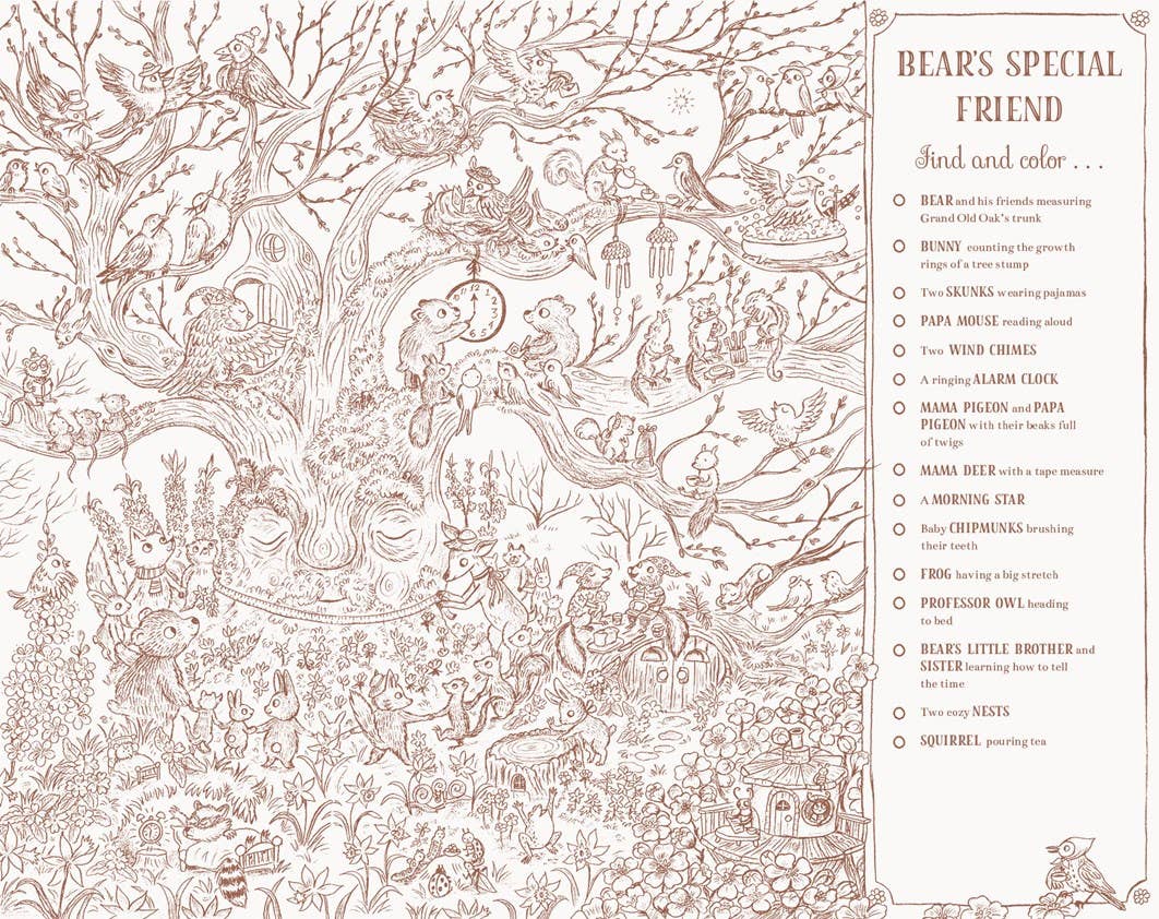 Abrams - Brown Bear Wood: A Search-and-Find Coloring Book: Over 100