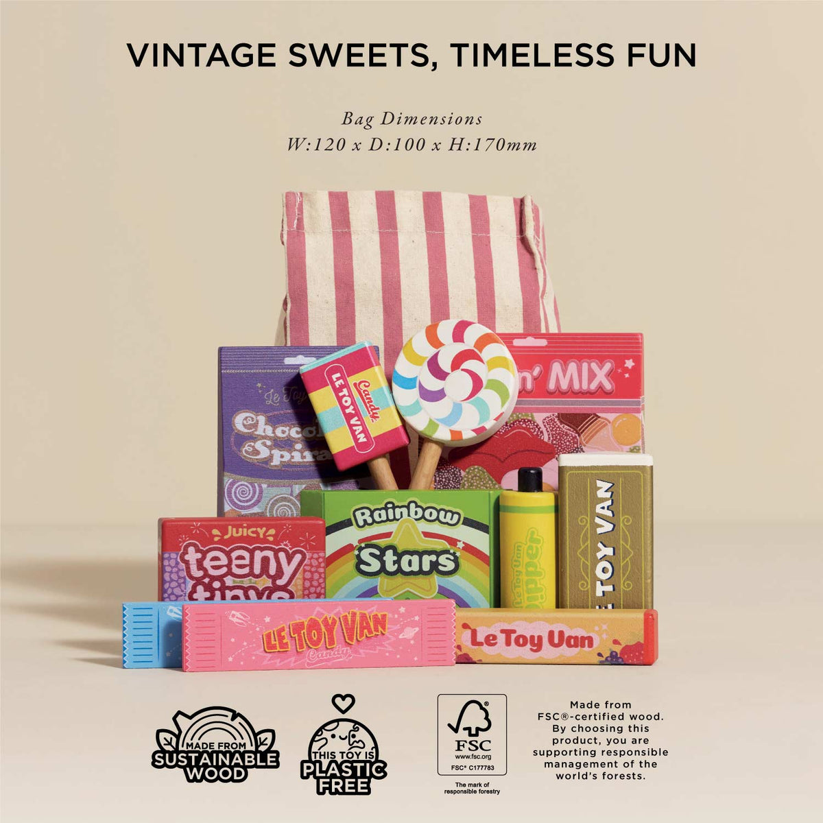 Le Toy Van, Inc. - Retro Sweets & Candy Roleplay Set
