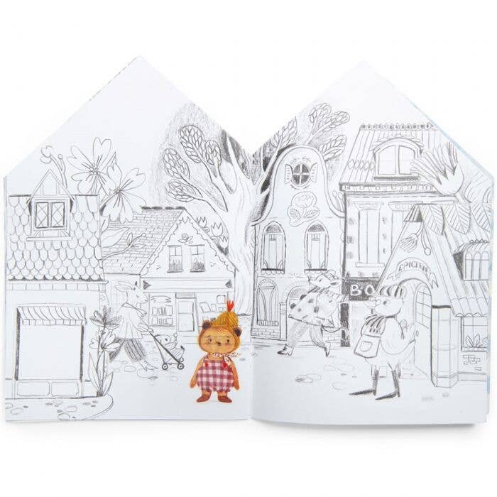 Speedy Monkey - Coloring books (20 pages) w/150 stickers - The Minouchkas (Pack of 6)