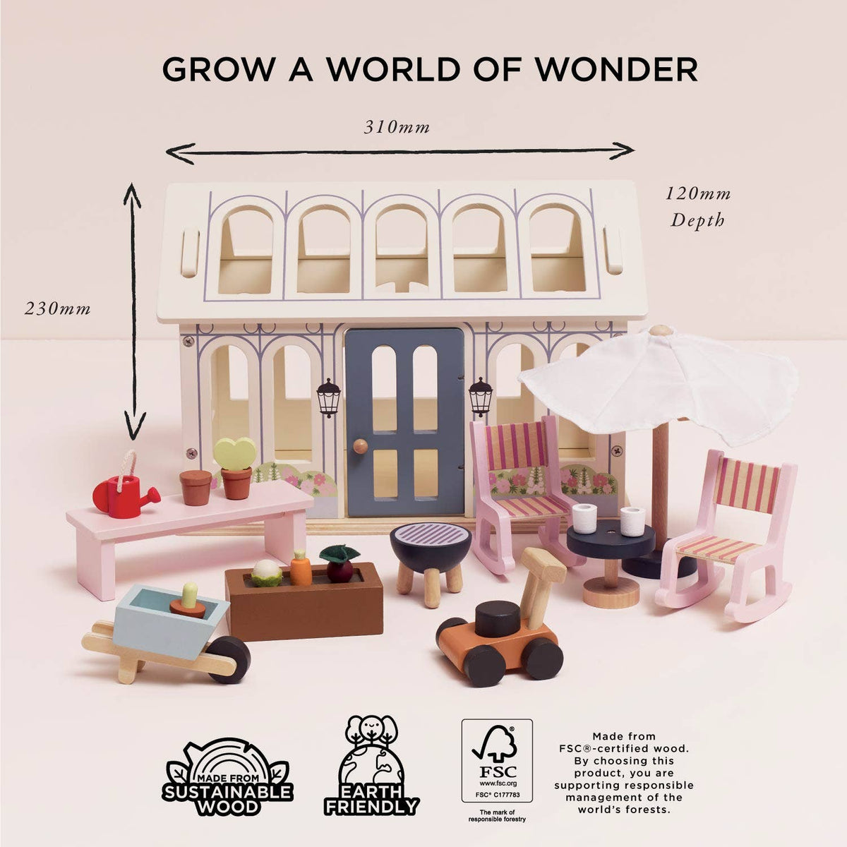 Le Toy Van, Inc. - Dolls House Conservatory Playset