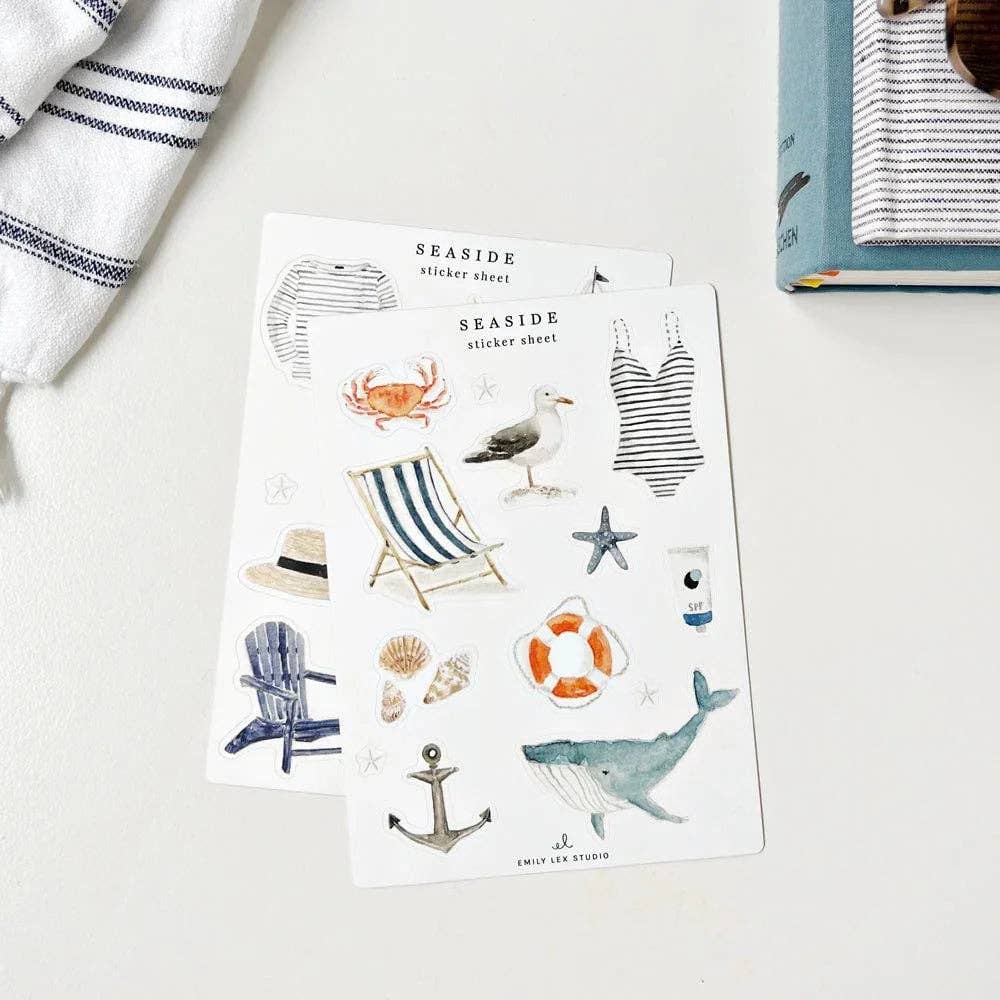 emily lex studio - Seaside sticker sheets