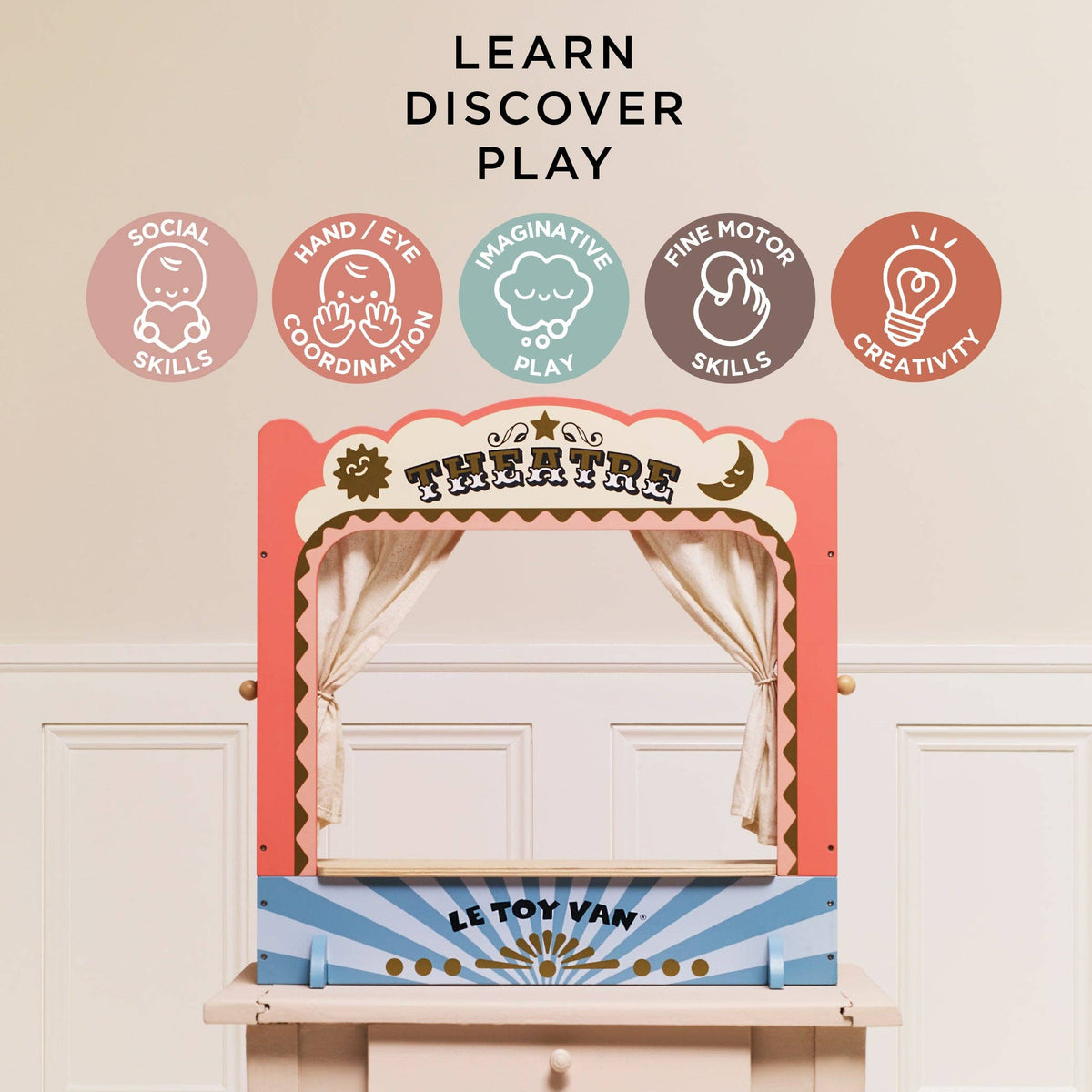 Le Toy Van, Inc. - Tabletop Puppet Wooden Theatre