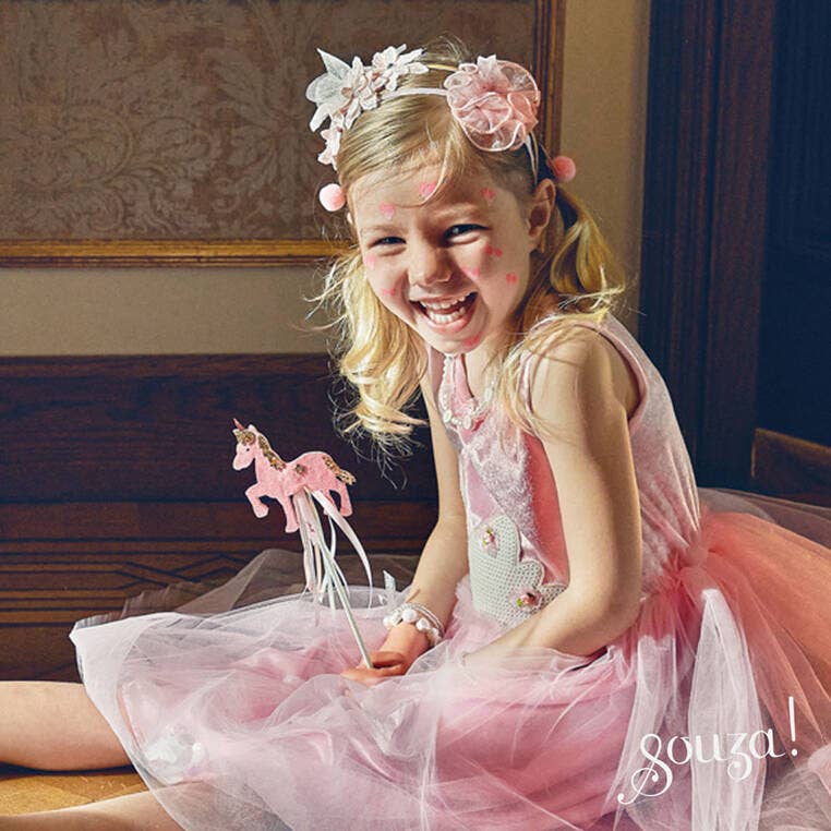 Speedy Monkey - Unicorn wand (glitter) - Costume Accessory for Kids - Carnival & Festive Use