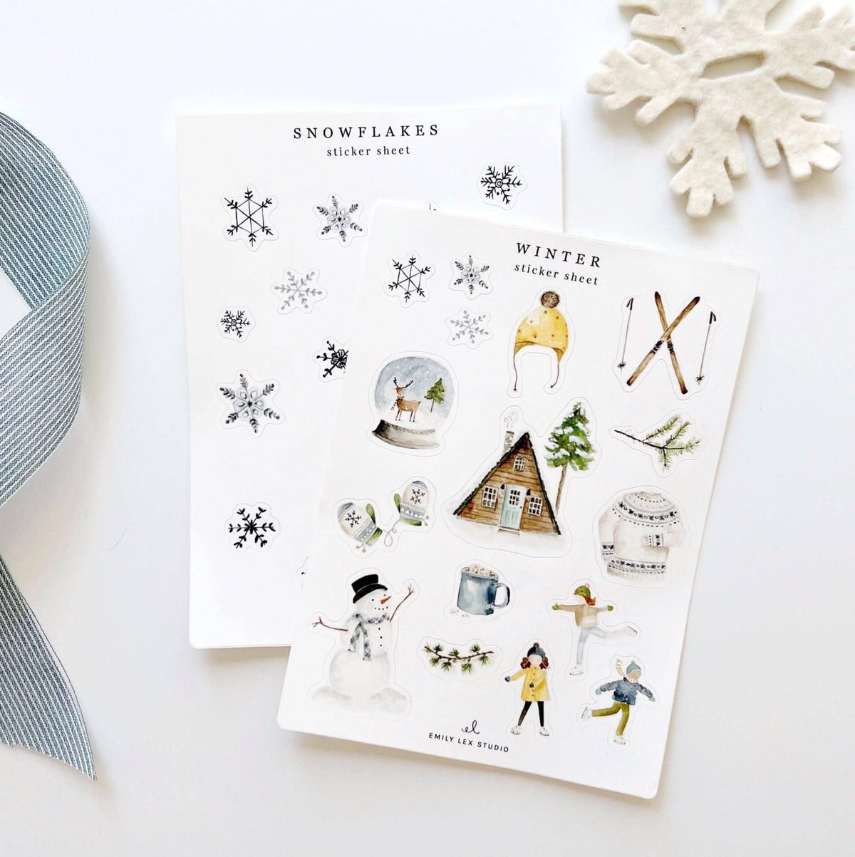 emily lex studio - Winter sticker sheets