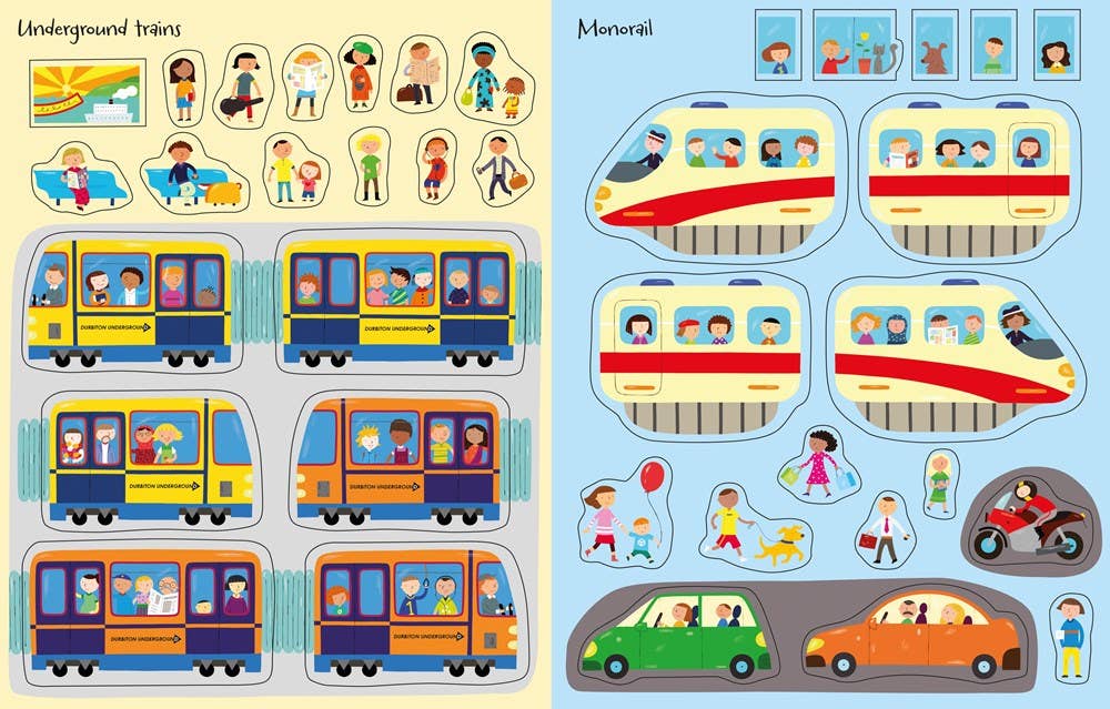 HarperCollins - First Sticker Book Trains : Usborne