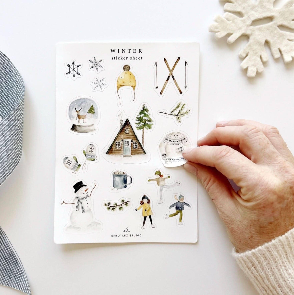 emily lex studio - Winter sticker sheets