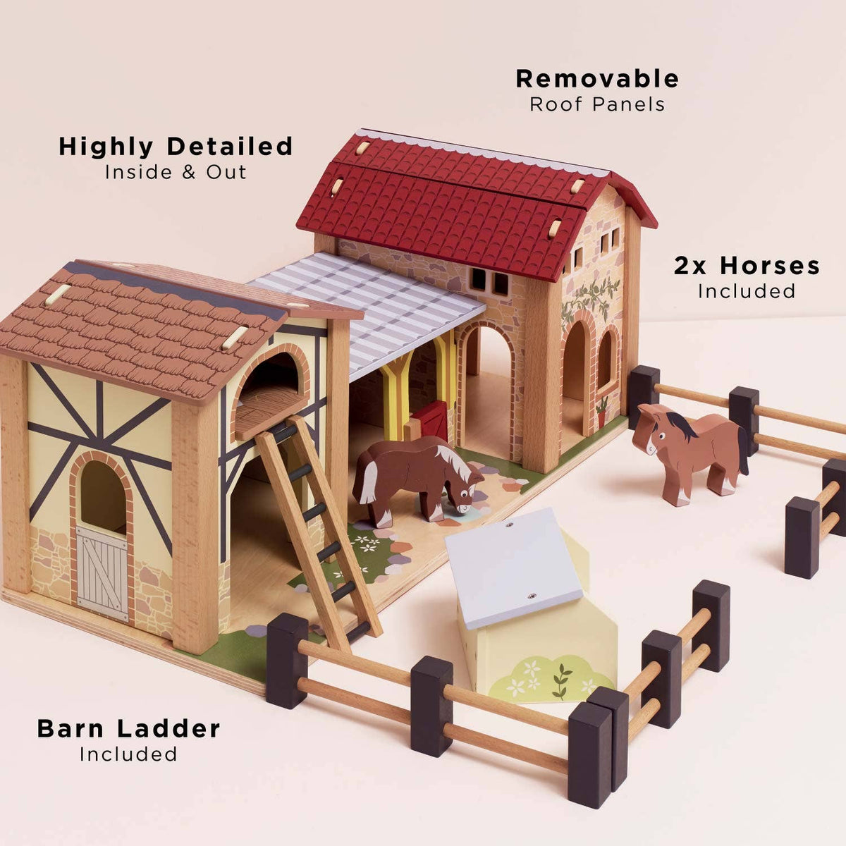 Le Toy Van, Inc. - Wooden Farmyard Stables