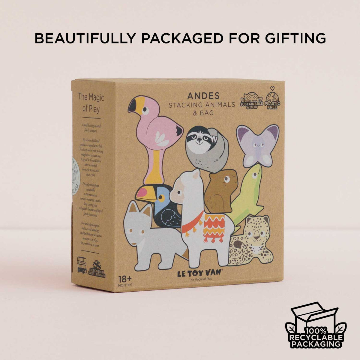 Le Toy Van, Inc. - Andes Stacking Animals & Bag