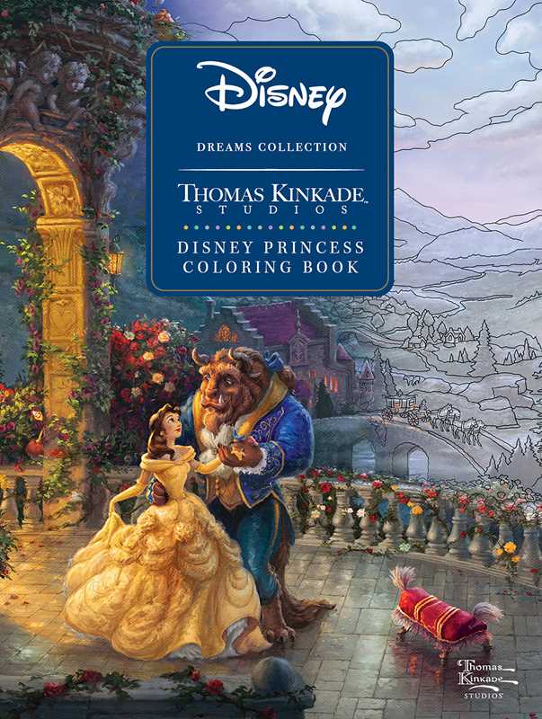 Simon & Schuster - Disney Dreams Collection Thomas Kinkade Studios Disney Princess Coloring Book by Thomas Kinkade
