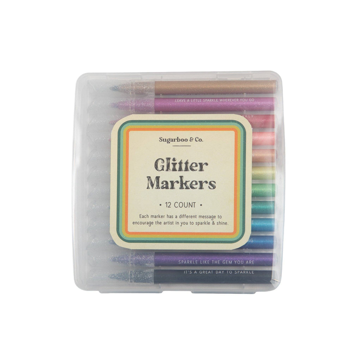 Sugarboo & Co - Glitter Markers - 12 count