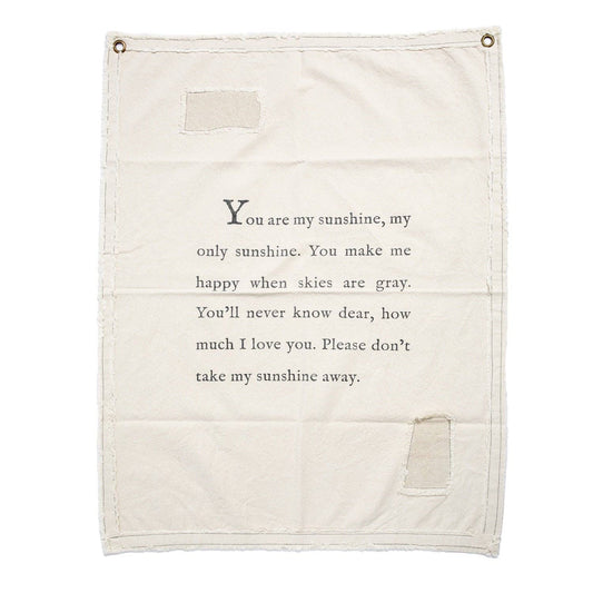Sugarboo & Co - You Are My Sunshine Canvas Wall Hanging 31.5" x 40"