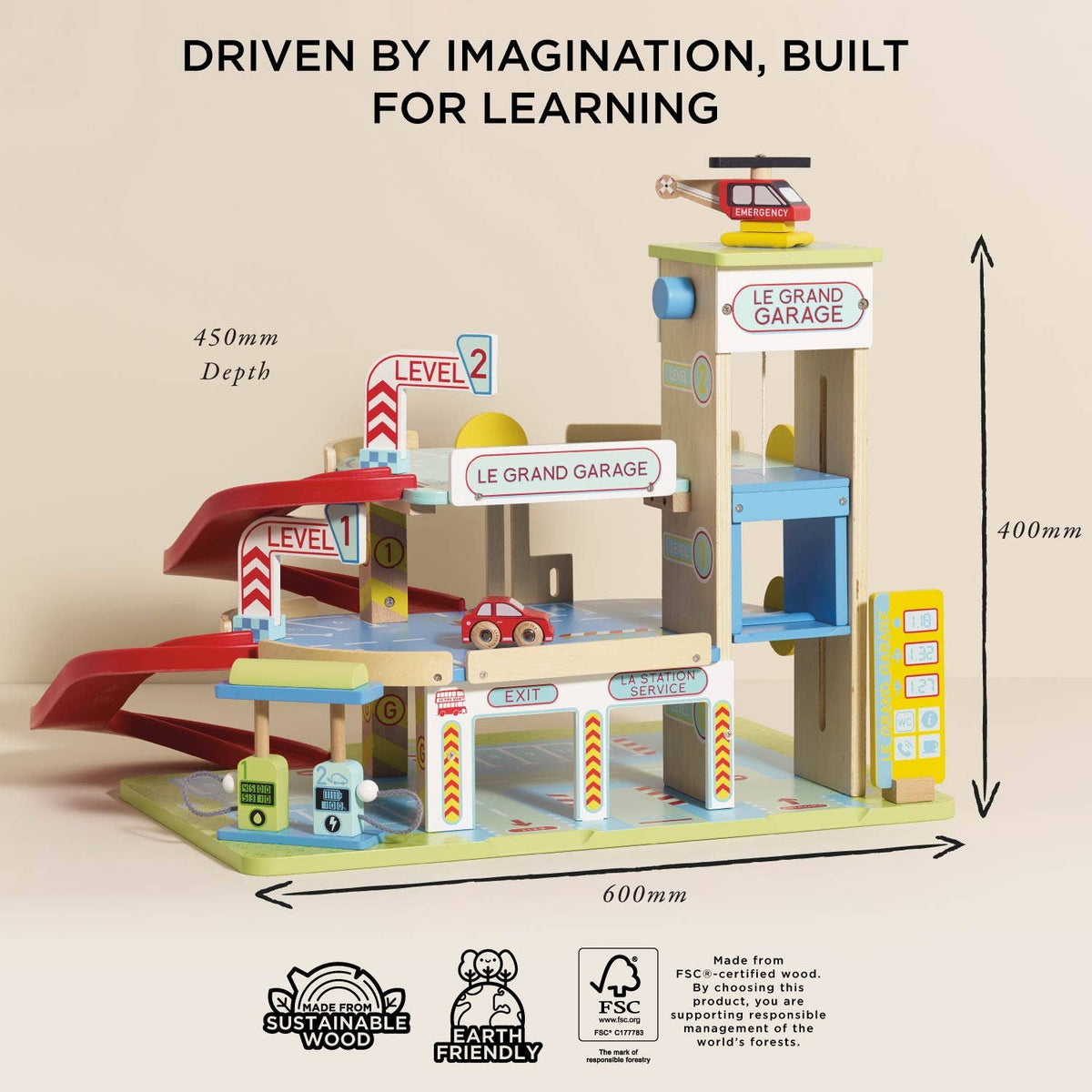 Le Toy Van, Inc. - Le Grand Wooden Garage