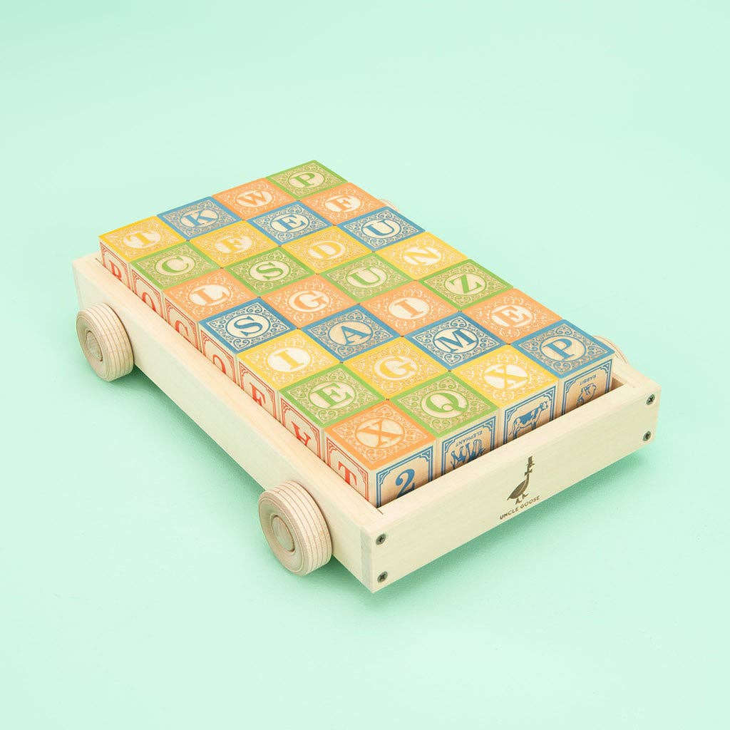 Uncle Goose - Uncle Goose Classic ABC Blocks with Wagon