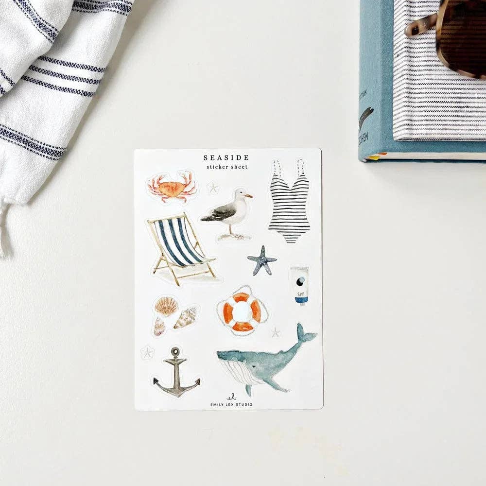 emily lex studio - Seaside sticker sheets