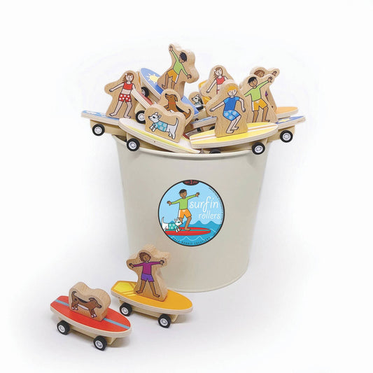 Jack Rabbit Creations - Pull Back Surfer Kids & Dogs