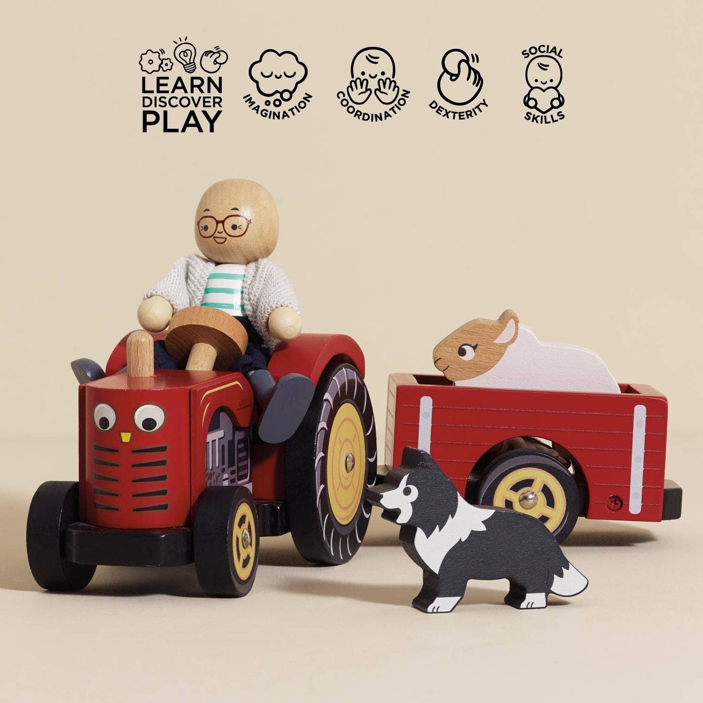 Le Toy Van, Inc. - Farmyard Tractor & Trailer