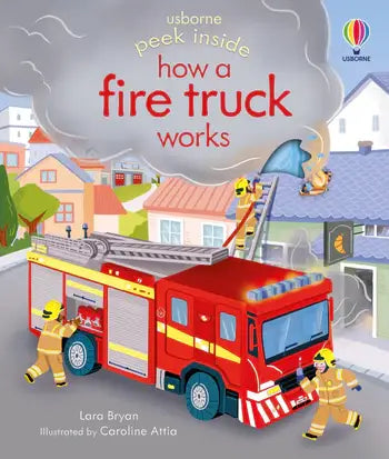HarperCollins - Peek Inside How a Fire Truck Works : Usborne