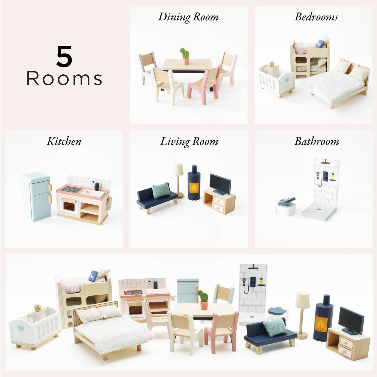 Le Toy Van, Inc. - Complete Dolls House Furniture Set