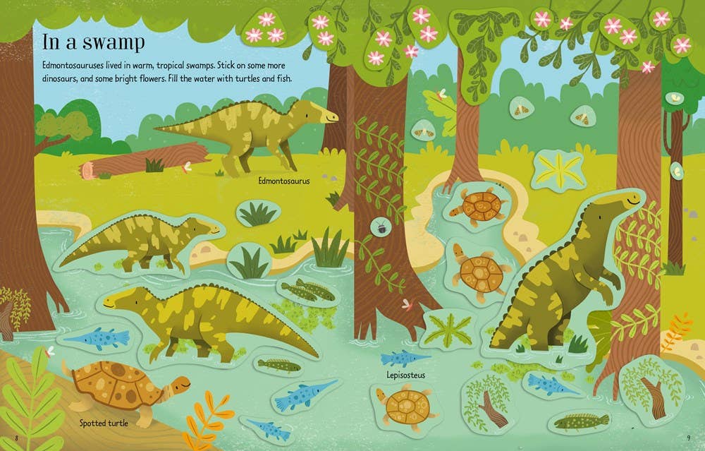 HarperCollins - First Sticker Book Dinosaurs : Usborne