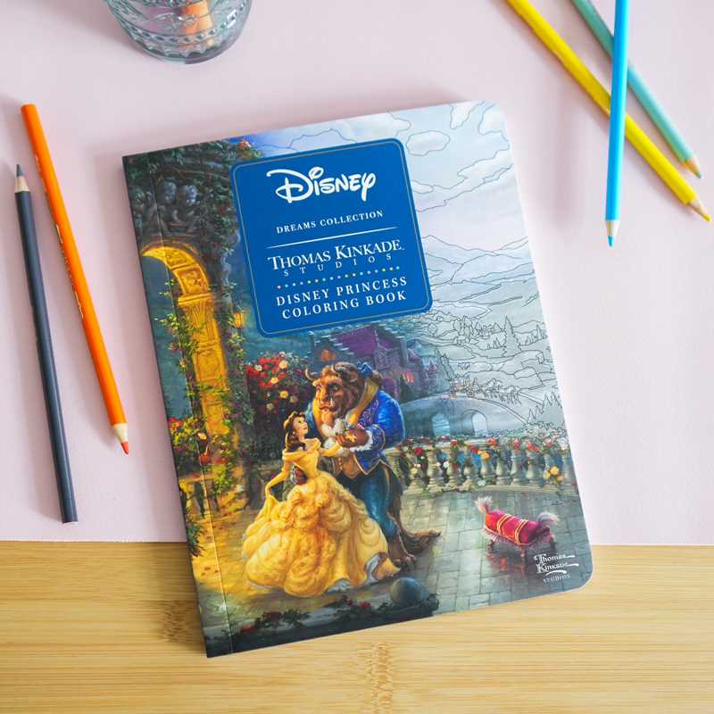 Simon & Schuster - Disney Dreams Collection Thomas Kinkade Studios Disney Princess Coloring Book by Thomas Kinkade