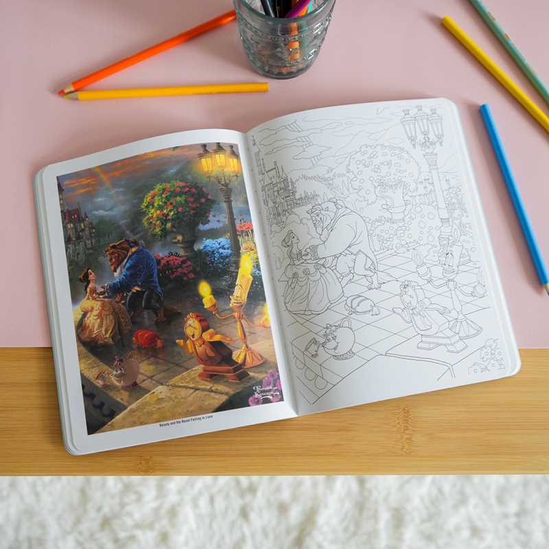 Simon & Schuster - Disney Dreams Collection Thomas Kinkade Studios Disney Princess Coloring Book by Thomas Kinkade
