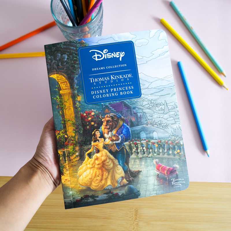 Simon & Schuster - Disney Dreams Collection Thomas Kinkade Studios Disney Princess Coloring Book by Thomas Kinkade