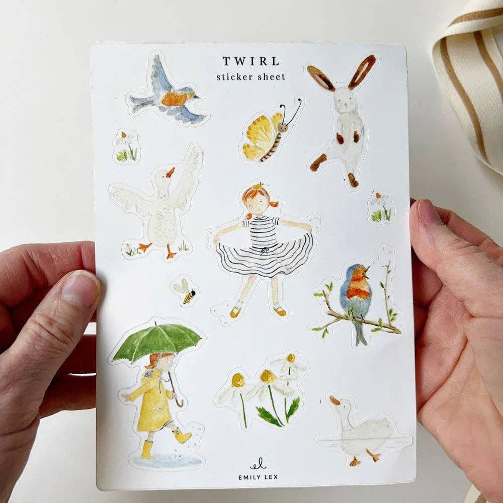 emily lex studio - Twirl sticker sheets