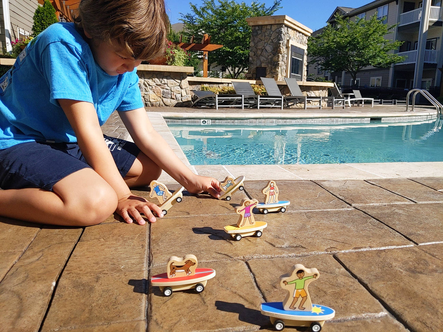 Jack Rabbit Creations - Pull Back Surfer Kids & Dogs
