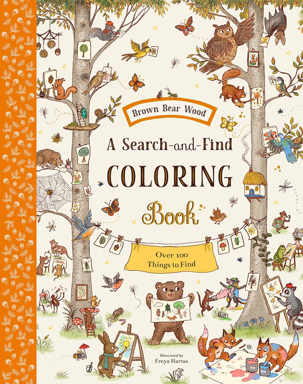 Abrams - Brown Bear Wood: A Search-and-Find Coloring Book: Over 100