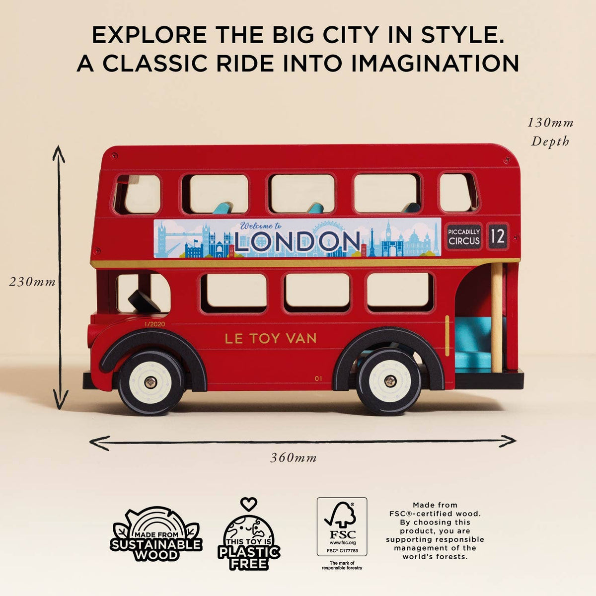 Le Toy Van, Inc. - Wooden London Bus