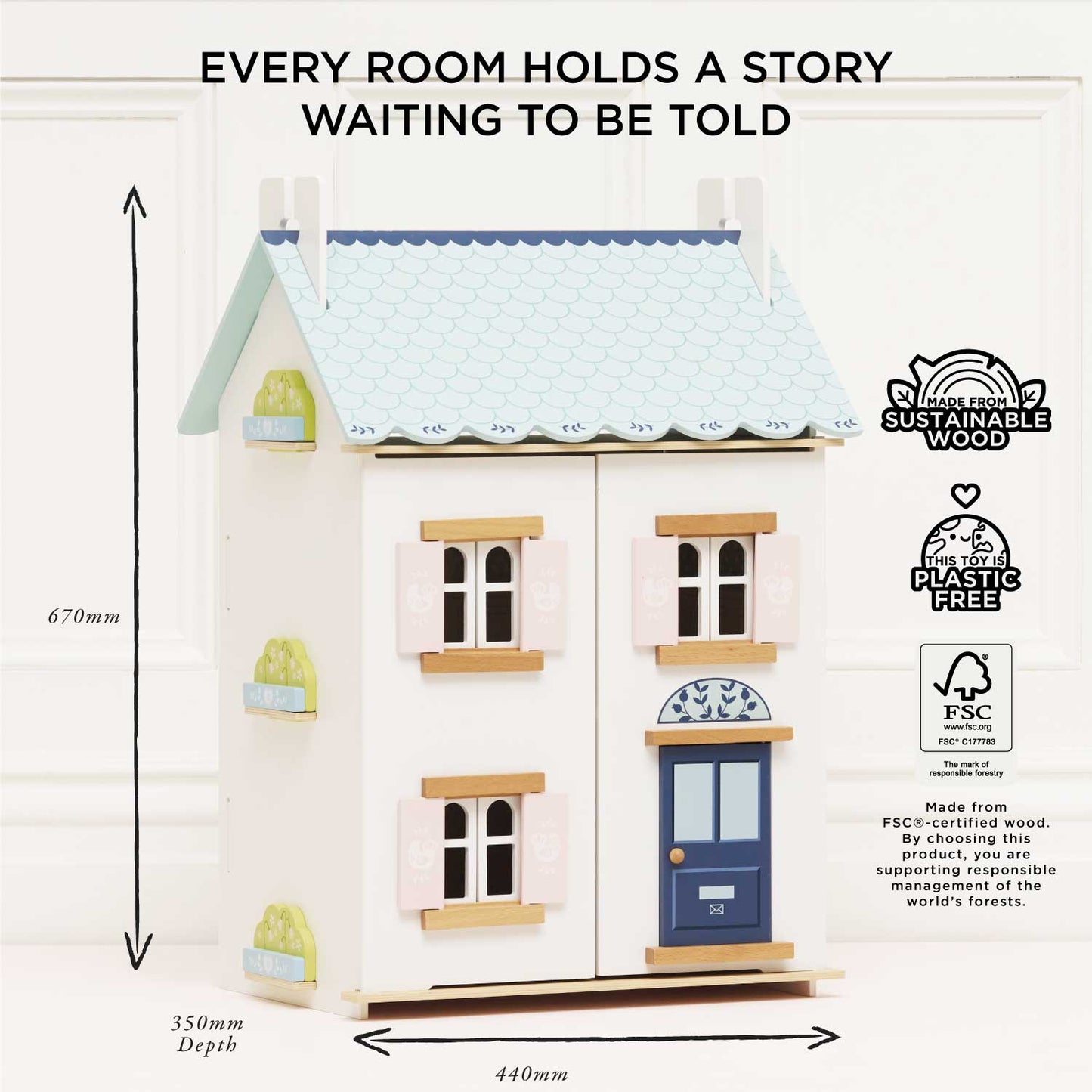 Le Toy Van, Inc. - Bluebelle Wooden Dolls House