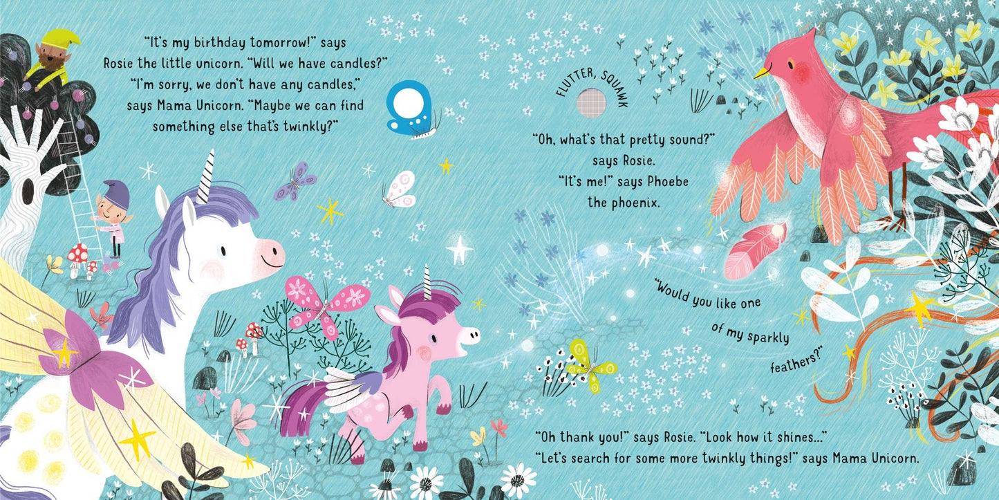 Lights and Sounds Unicorns sound book : Usborne