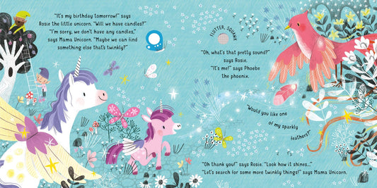 Lights and Sounds Unicorns sound book : Usborne