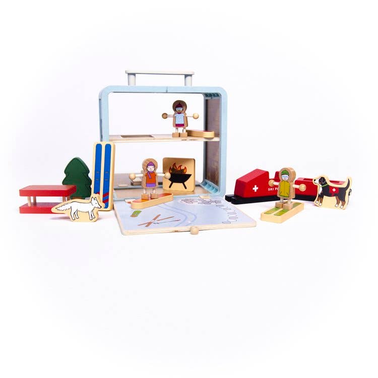 Jack Rabbit Creations - Suitcase Series: Ski Chalet
