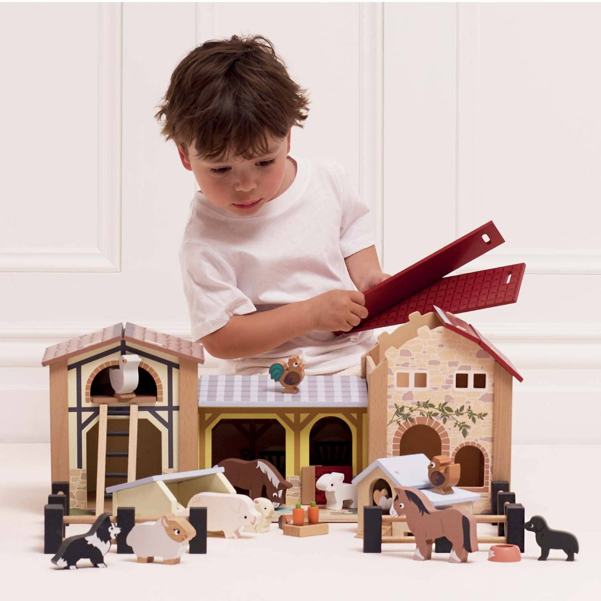 Le Toy Van, Inc. - Wooden Farmyard Stables