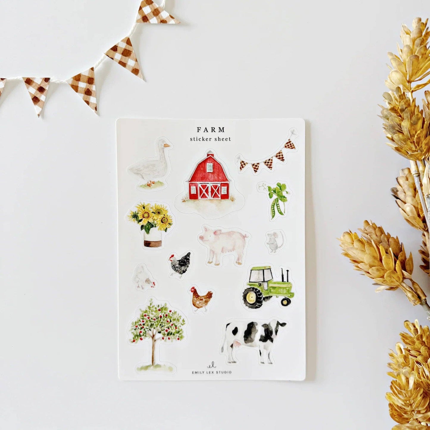 emily lex studio - Farm sticker sheets