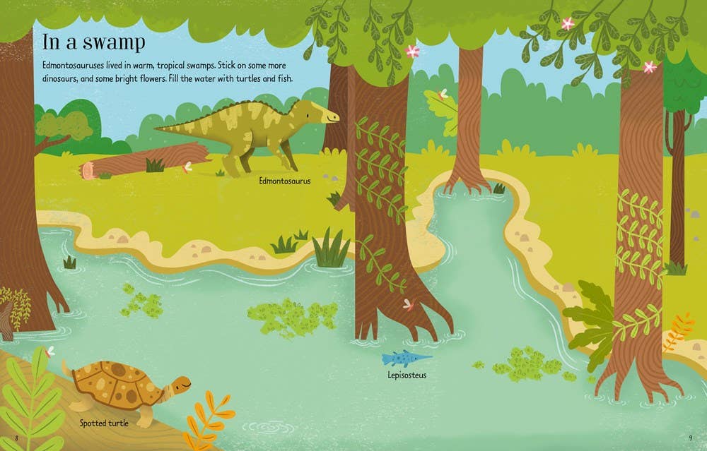HarperCollins - First Sticker Book Dinosaurs : Usborne