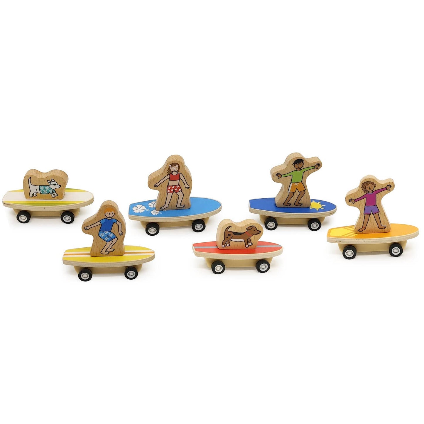 Jack Rabbit Creations - Pull Back Surfer Kids & Dogs