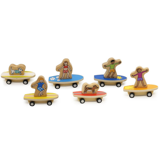 Jack Rabbit Creations - Pull Back Surfer Kids & Dogs